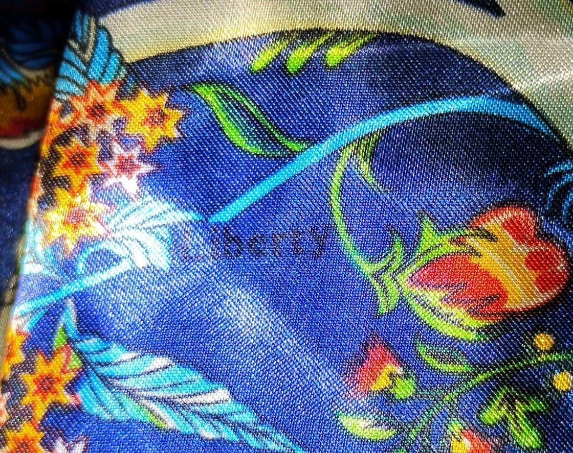 Liberty Of London 100% Silk Tree Of Life Scarf-Made In Italy- 35″ Square