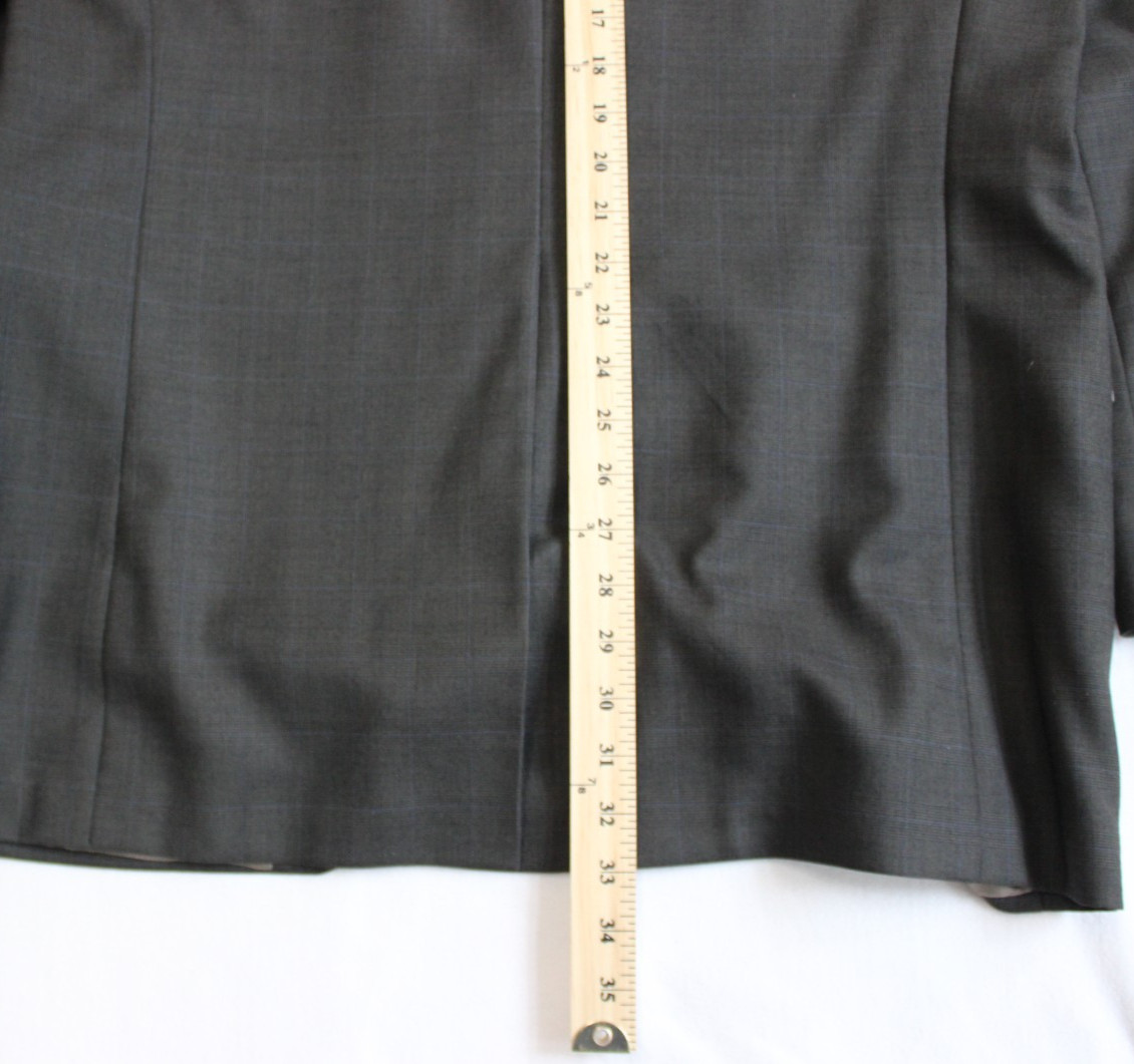 Chaps Ralph Lauren Blazer Jacket Men’s Size 44T Brown Check Beige 3-Button VTG