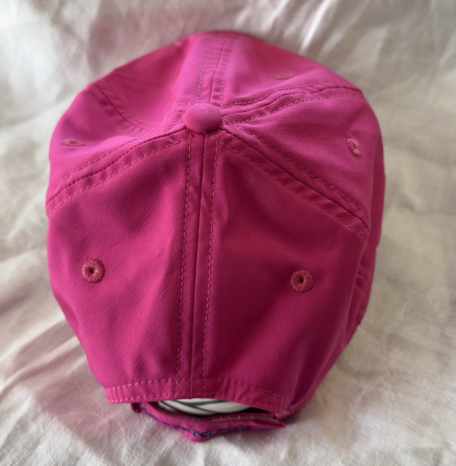 Vineyard Vines Pink Sports Whale Logo Embroidered Adjustable Cap Women