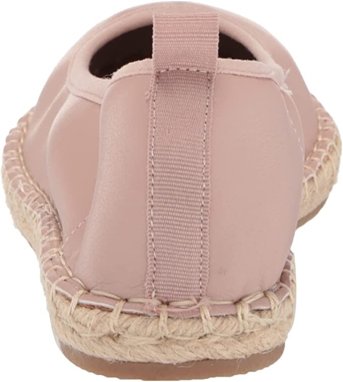 Amazon Essentials Women’s Espadrille Ballet Flat Faux Leather DUSTY PINK BEIGE