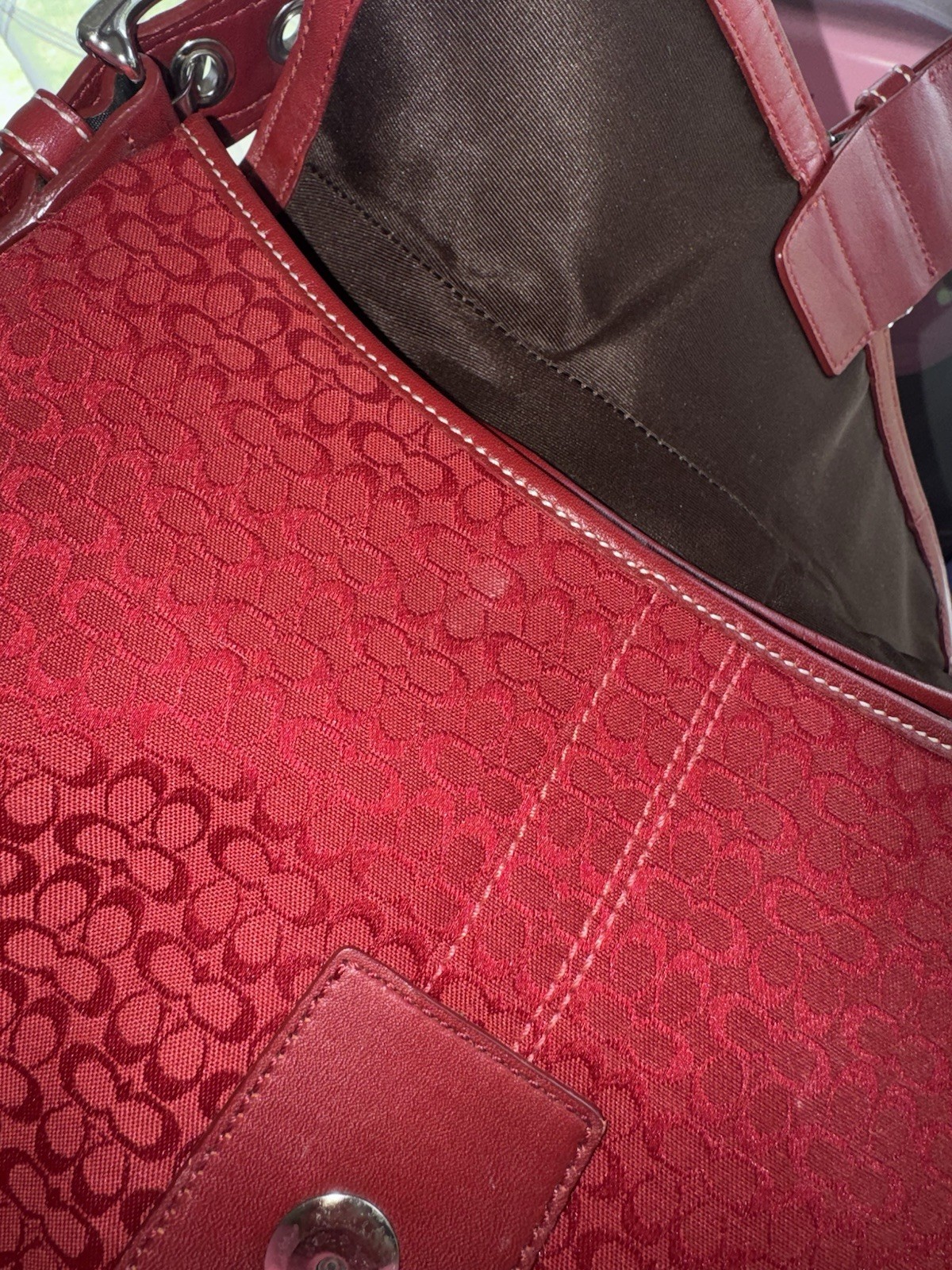 Y2K Red Large Coach SoHo