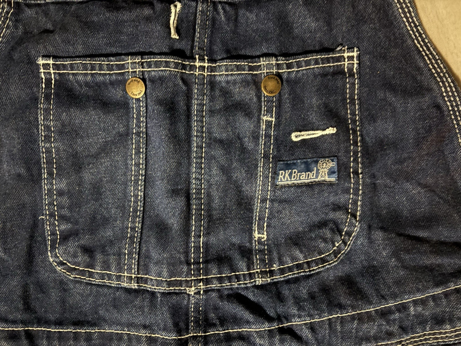 R&B Brand Men’s Blue Denim Bib Overalls Workwear 40×30 Construction