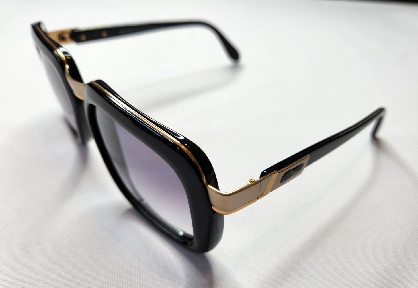 CAZAL LEGENDS MOD. 616/3 COL. 001 BLACK GOLD SUNGLASSES MADE IN GERMANY