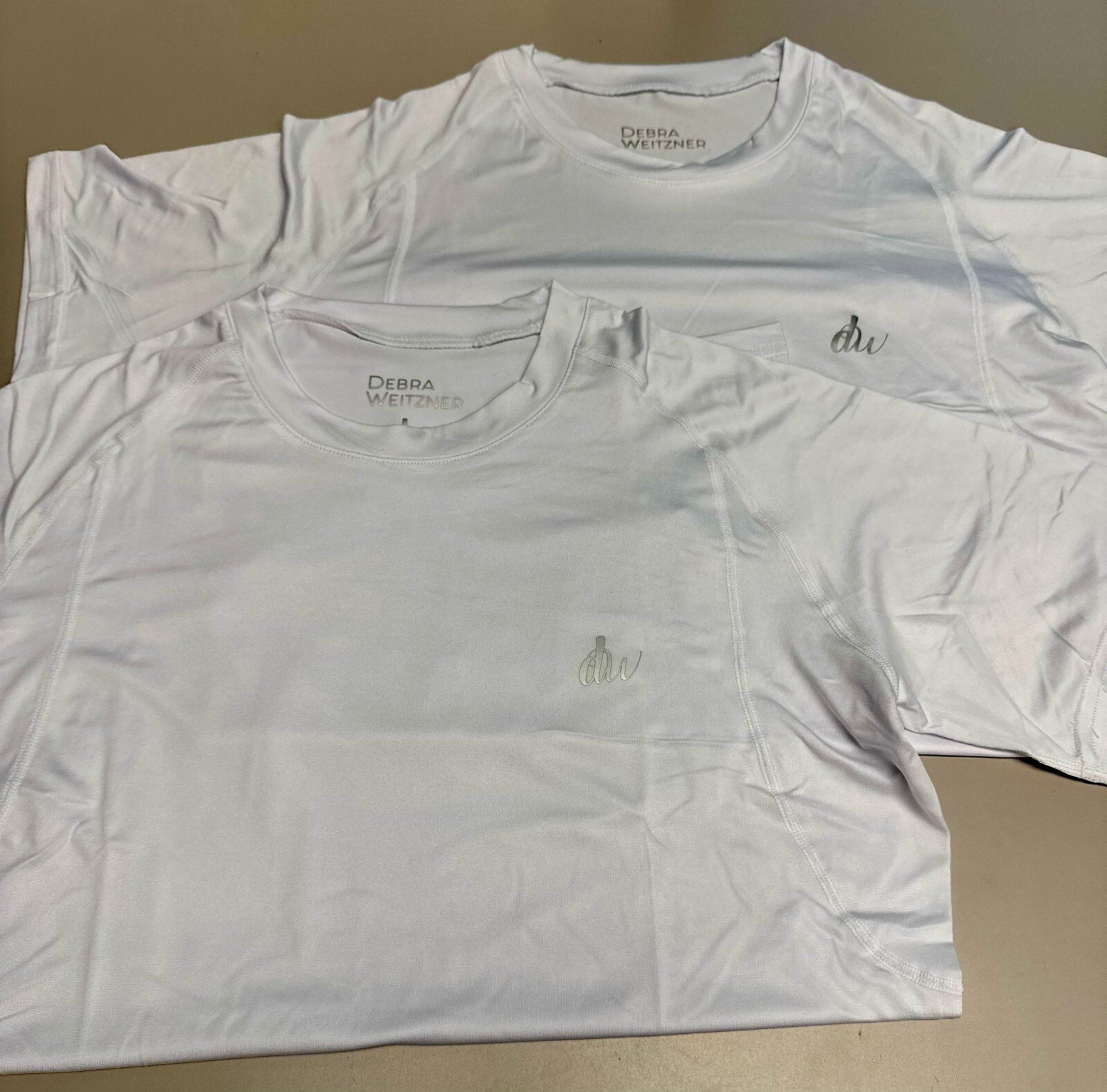 Pack of 2 – Men Stretch Compression Short Sleeve Shirt, White