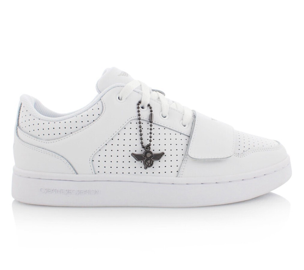 Mens 7 Creative Recreation Cesario Lo XXI White Perforated Leather Strap