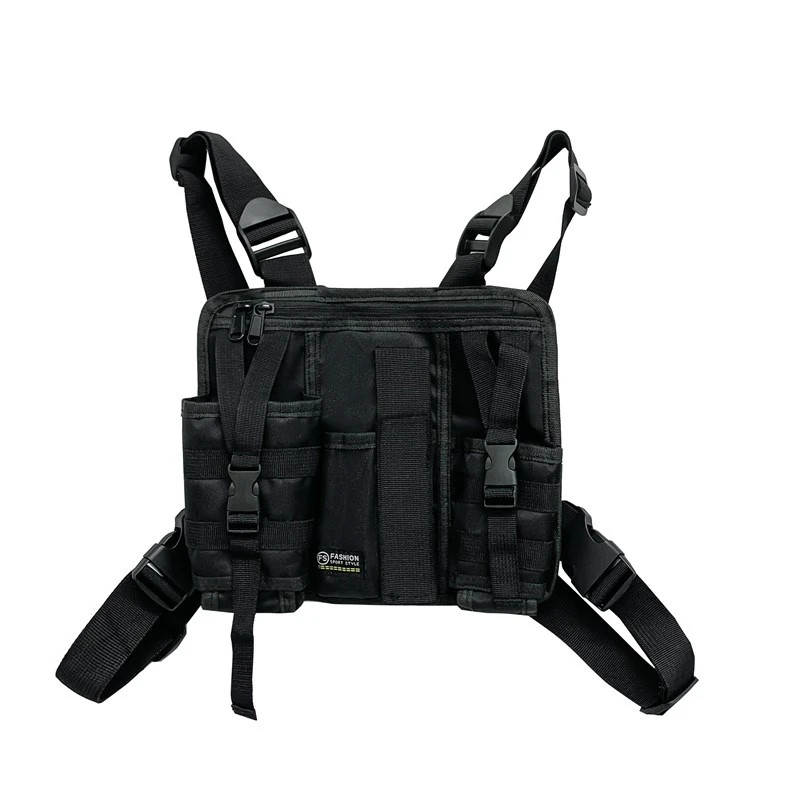 Tactical Chest Rig Bag Hip Hop Streetwear Vest Bag Unisex Chest Pack Adjustable