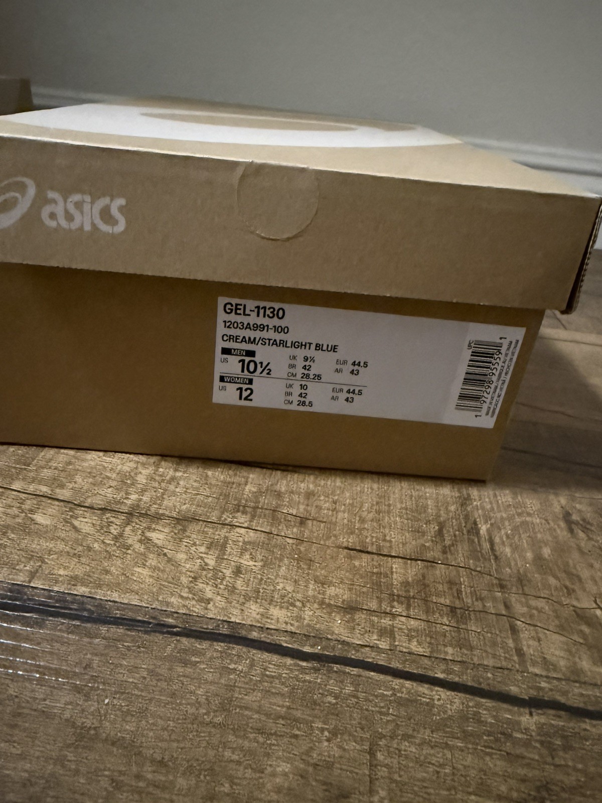 Size 10.5 ASICS x Kith Gel 1130 Cream Starlight Blue 2025 Sneakers 1203A991-100