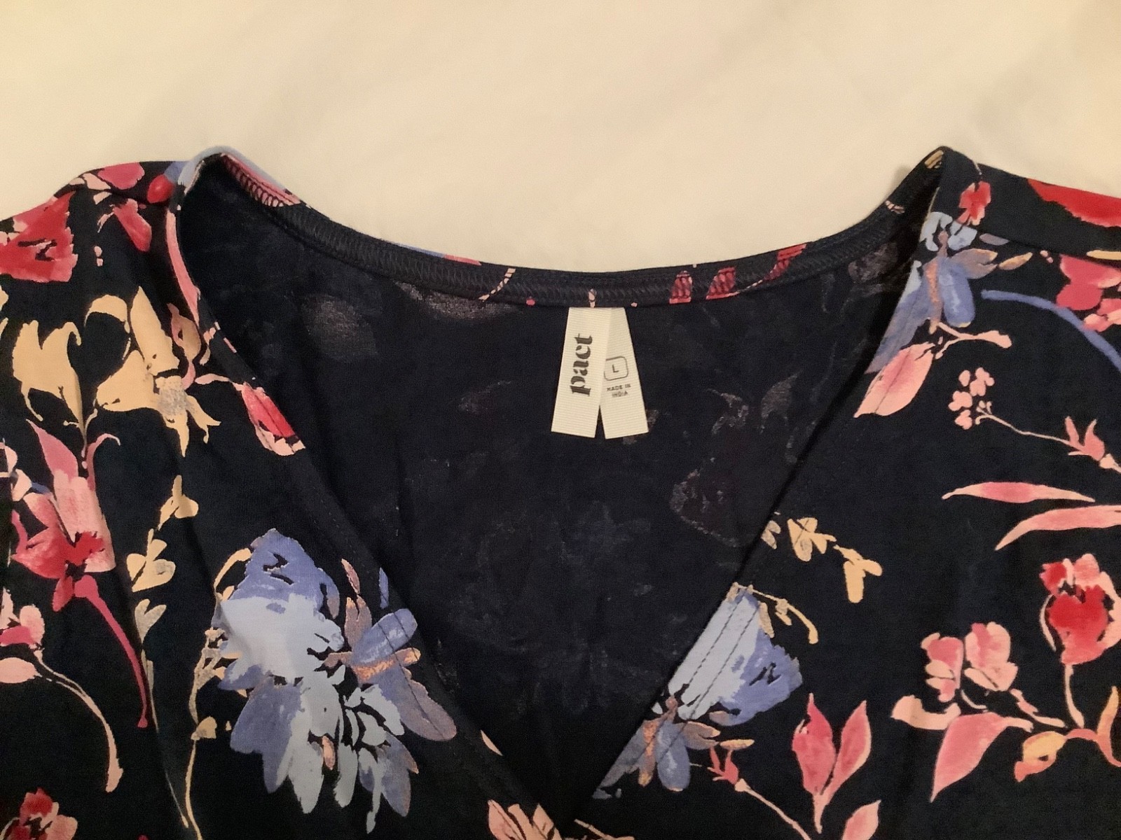 Pact Dayspring Blooms Multi Fit & Flare Crossover Dress