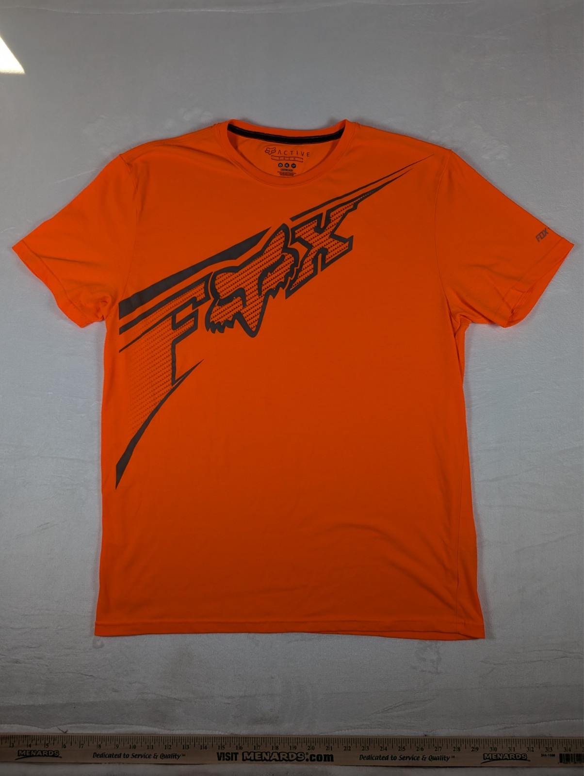 Fox Racing Active Tech Men’s XL T-Shirt Graphic Short Sleeve MX BMX Orange