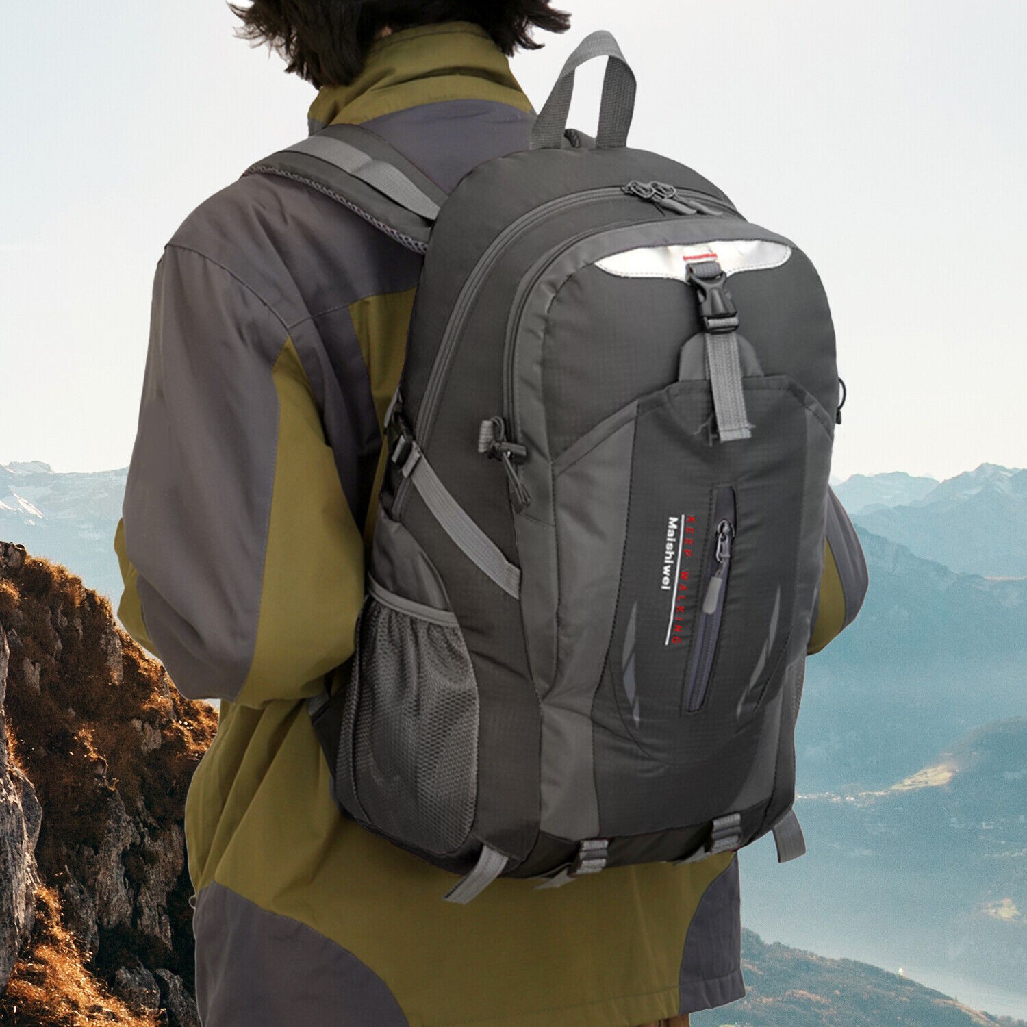 30L Hiking Backpack Lightweight Breathable Hiking Daypack Durable Waterproof