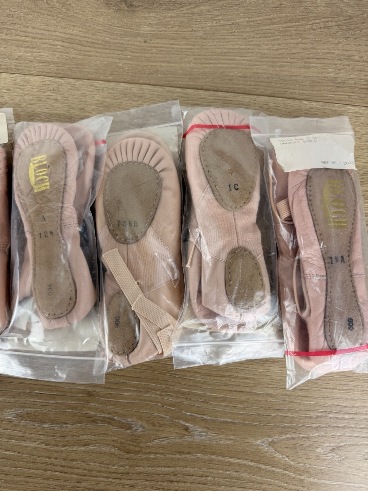 Bloch (7 Pairs Lot) Dansoft Pro-lite Ballet Slipper Shoe PINK Kids Sz 9-1.5