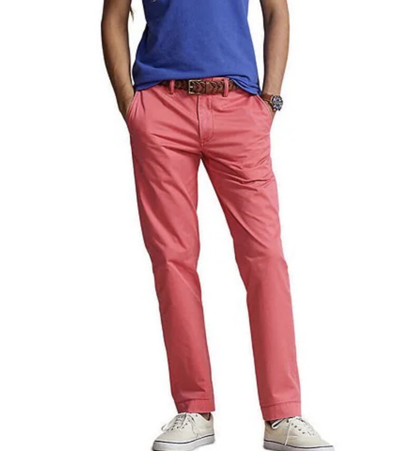 $115 Ralph Lauren Polo Men’s Stretch Straight Fit Flat Front Chino Pants 32×32