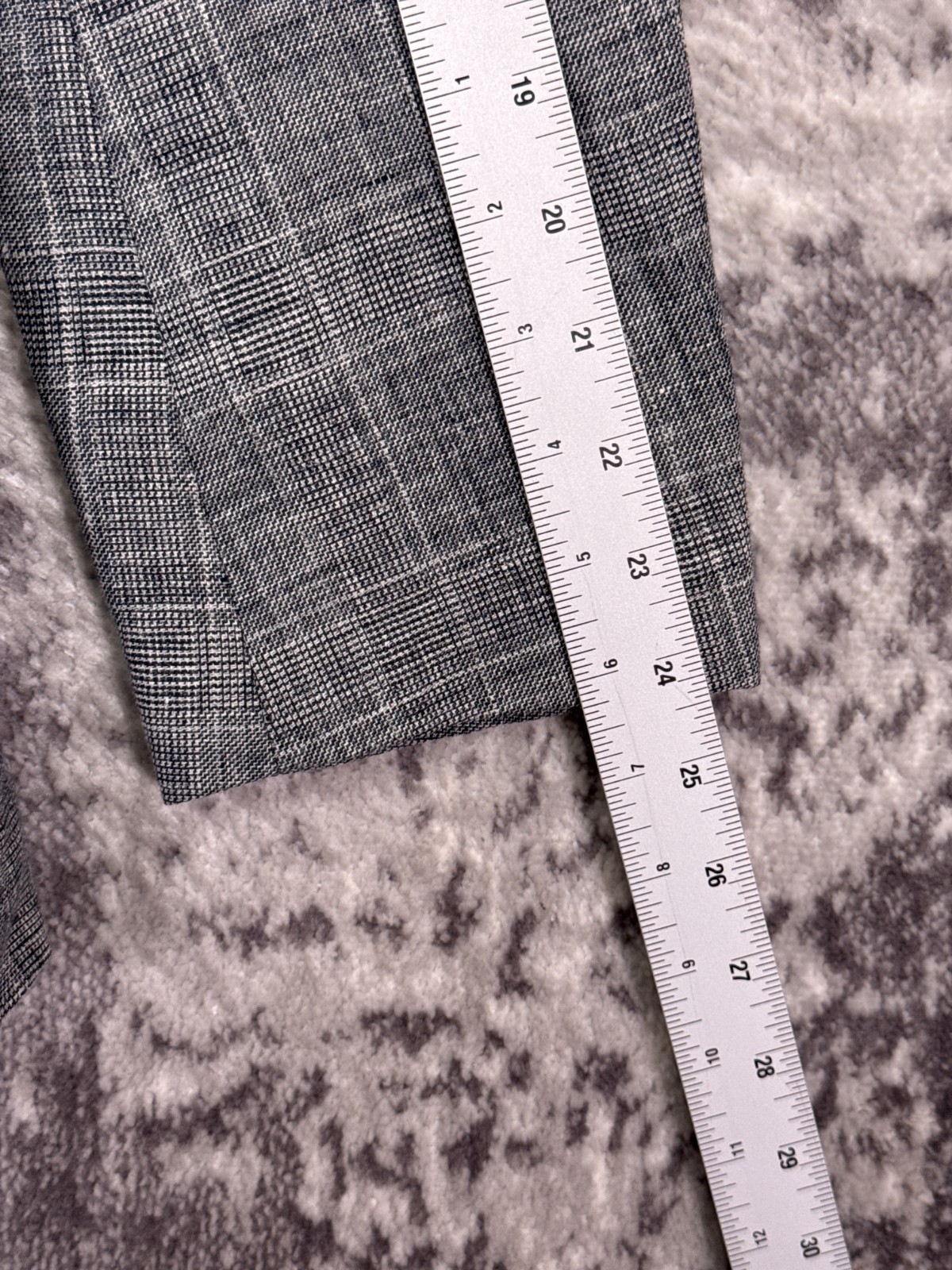 New Banana Republic Blazer 38 Short Mens Gray Check 100% Linen Slim Fit Jacket