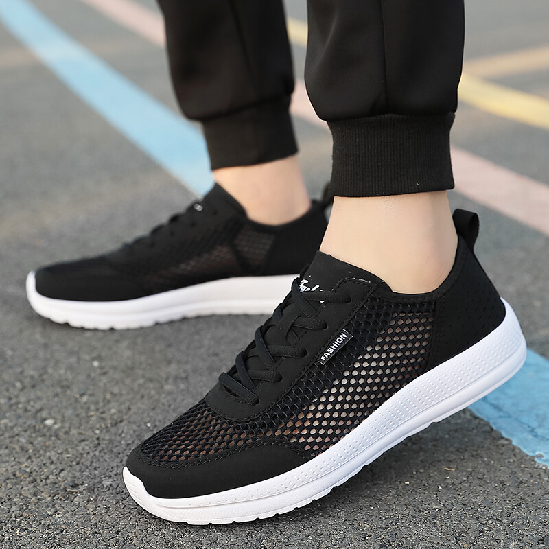 Summer Men’s Casual Sports Shoes Breathable Mesh Comfy Gym Fitness Jogging Shoes
