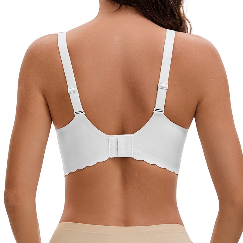Women Wireless Jelly Bra Full Coverage Push Up Bralettes T Shirt Bras Smooth Bra