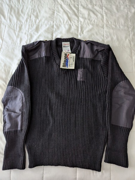 Blauer Commando Navy Blue Wool V-Neck England Sweater – $49.99 &Free Shipping!!!
