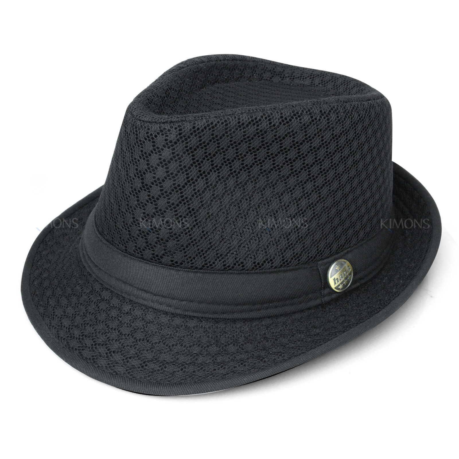 Light Weight Mesh Fedora hat Porkpie Summer Classic Trilby Cuban Beach Sun Cap