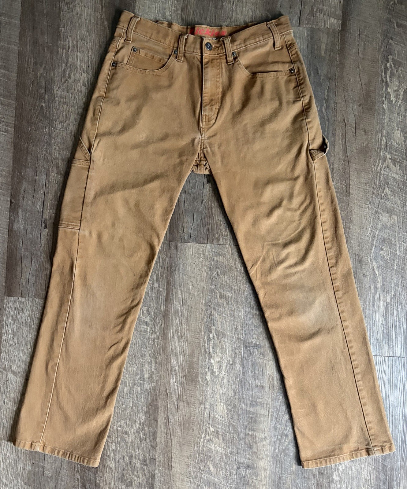 Dickies Men’s Brown Canvas Work Pants 32×30 Cotton/Spandex DU805RBD