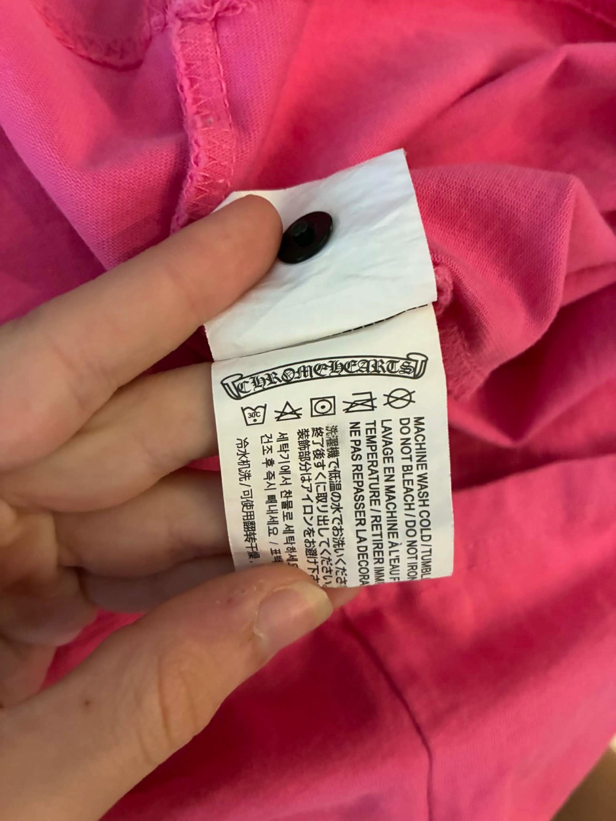 Pink Chrome Hearts x Matty Boy “Vanity Affair” T-shirt size Small