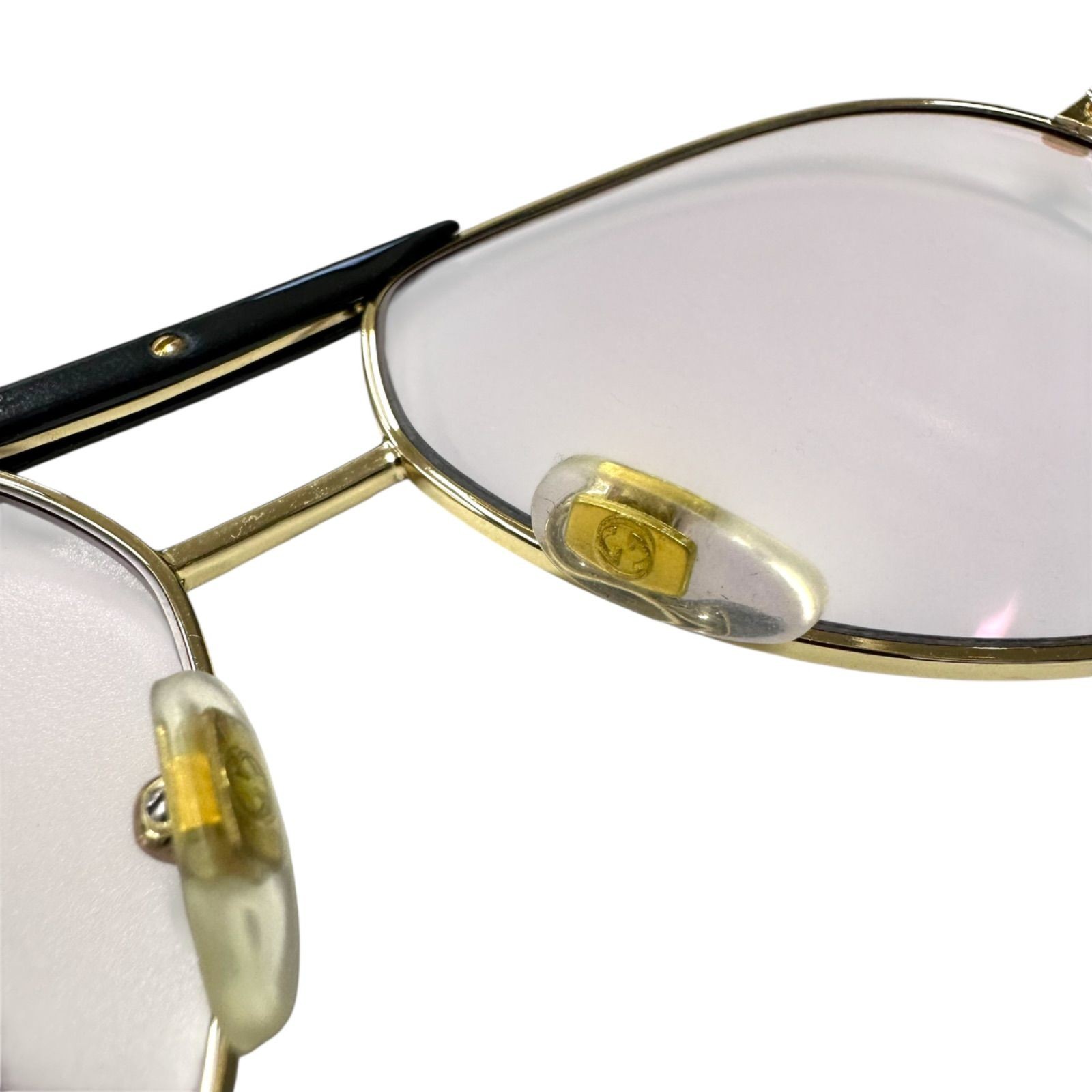 Gucci GG0242S Aviator Sunglasses Men Black Frame Used with Case & Bag