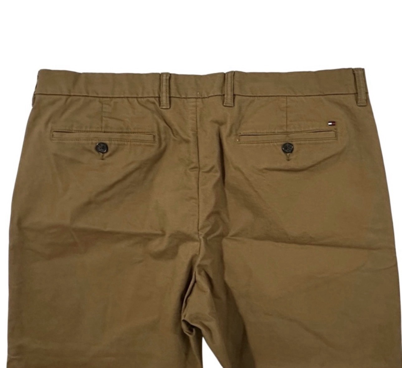 Tommy Hilfiger Chino Pants Men’s 36×30 Brown Stretch Flat Front 39 Waist
