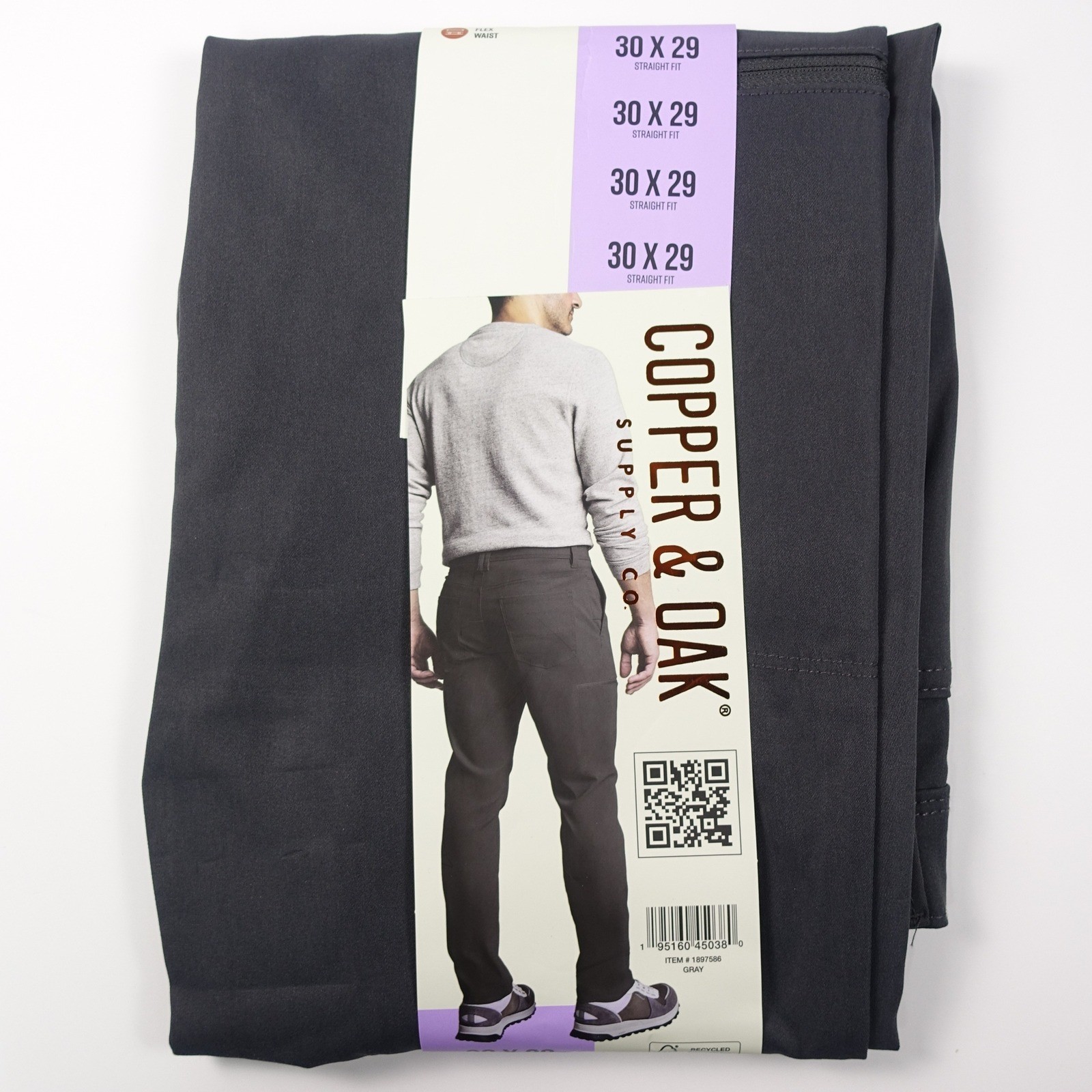 Copper and Oak Supply Co Utility Pants Men 30×29 Gray Straight Fit Tech