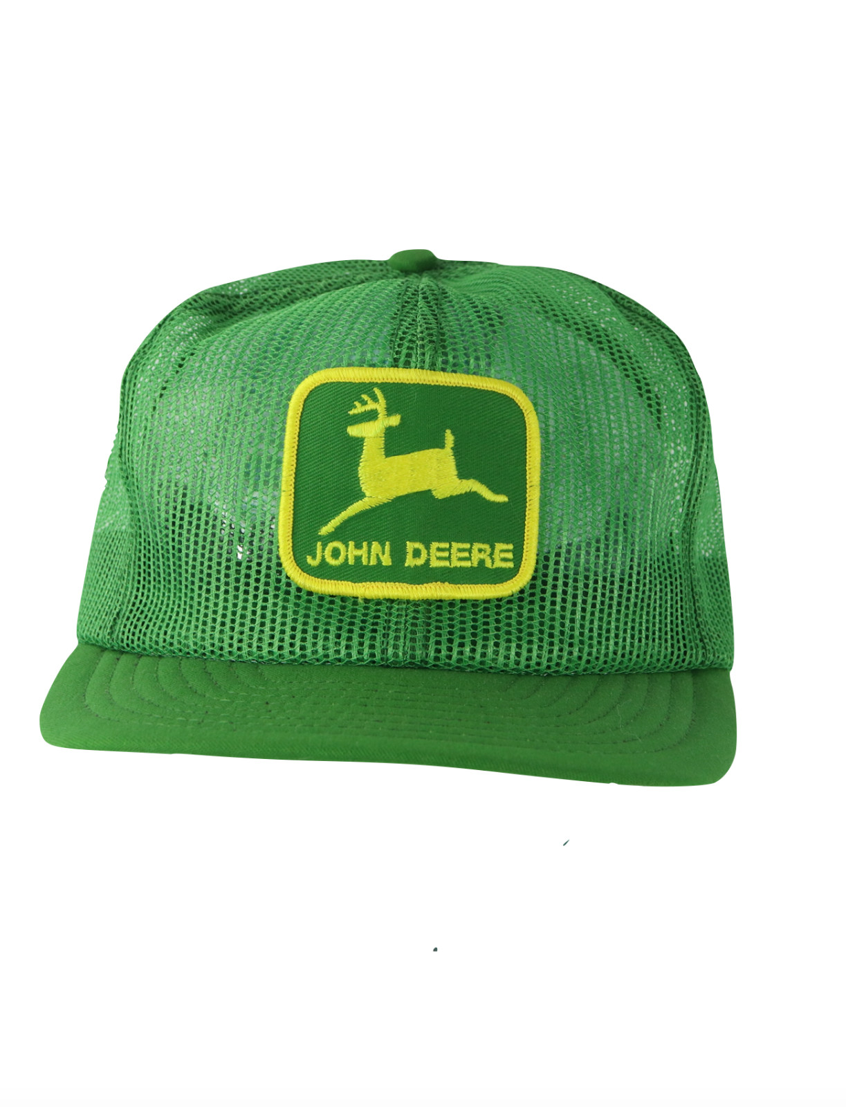 Deadstock Vtg 70s Louisville MFG Co John Deere Patch Trucker Hat Snapback USA