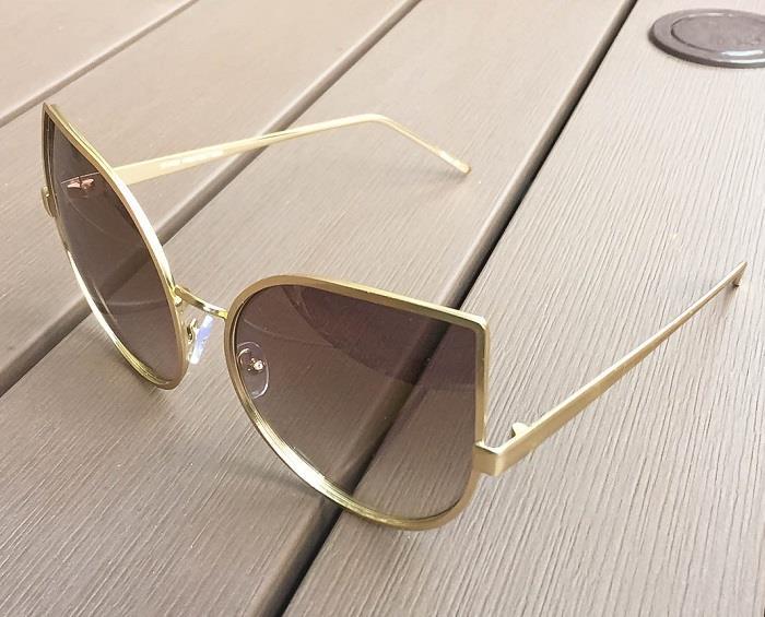 Oversized HUGE Gentle Giant Tear Drop Cat Eye Chola Designer LUX Sunglasses 4013