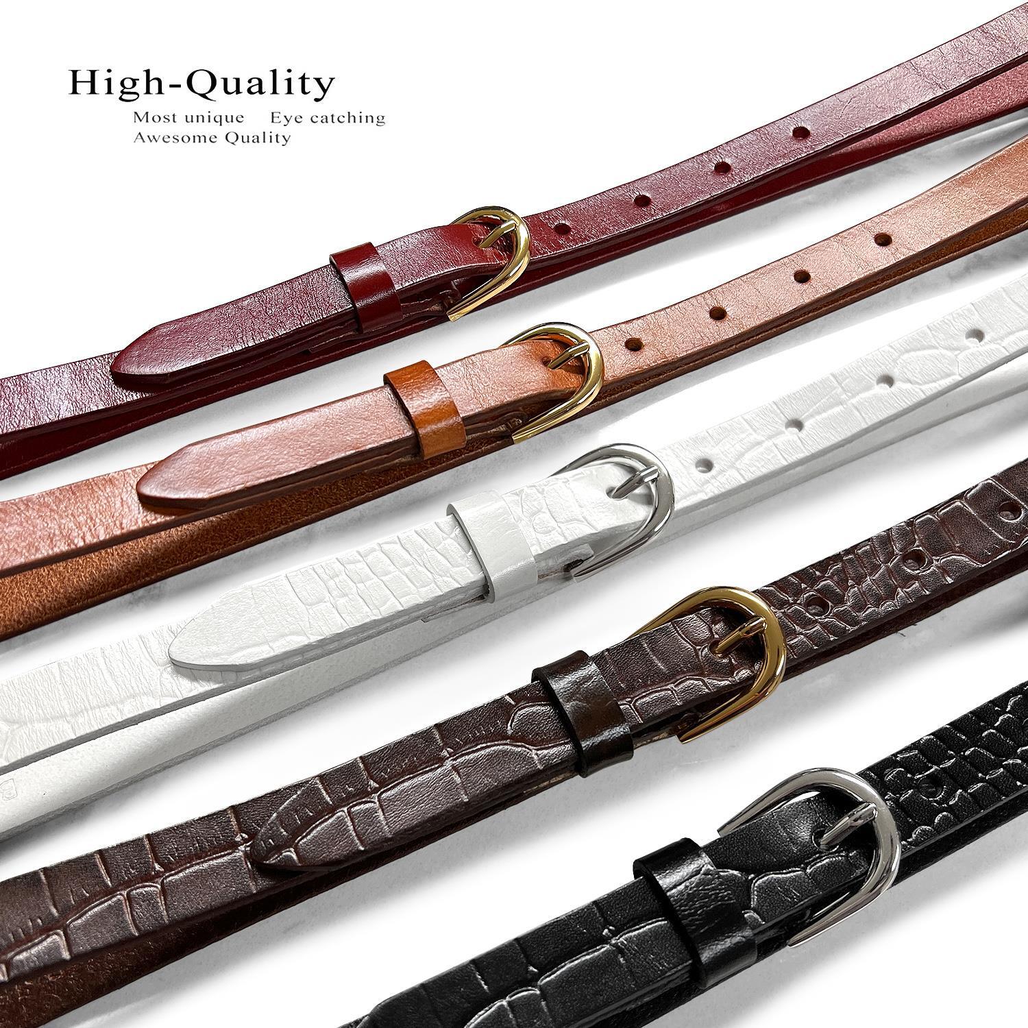 Women’s Dress Belts 100% One Piece Full Grain Genuine Leather Belt 3/4″ wide