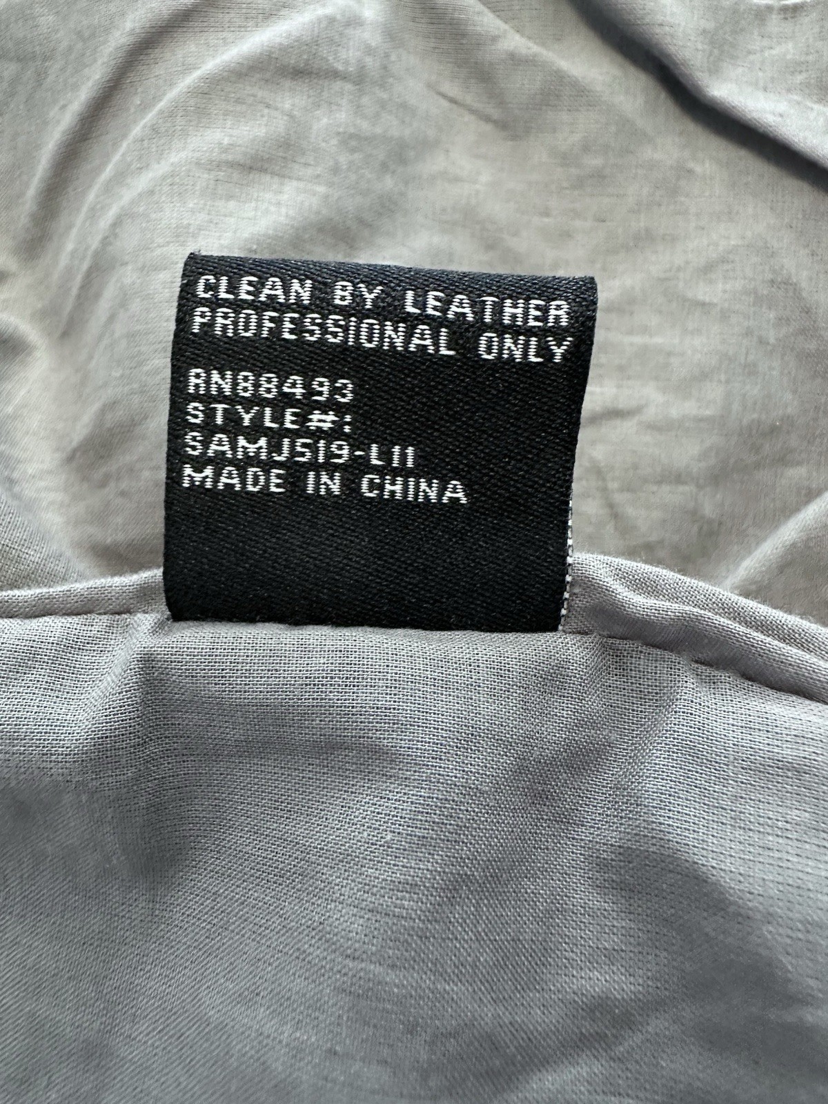 Blanc Noir Women’s Genuine Leather Military Inspired Jacket Grey Small