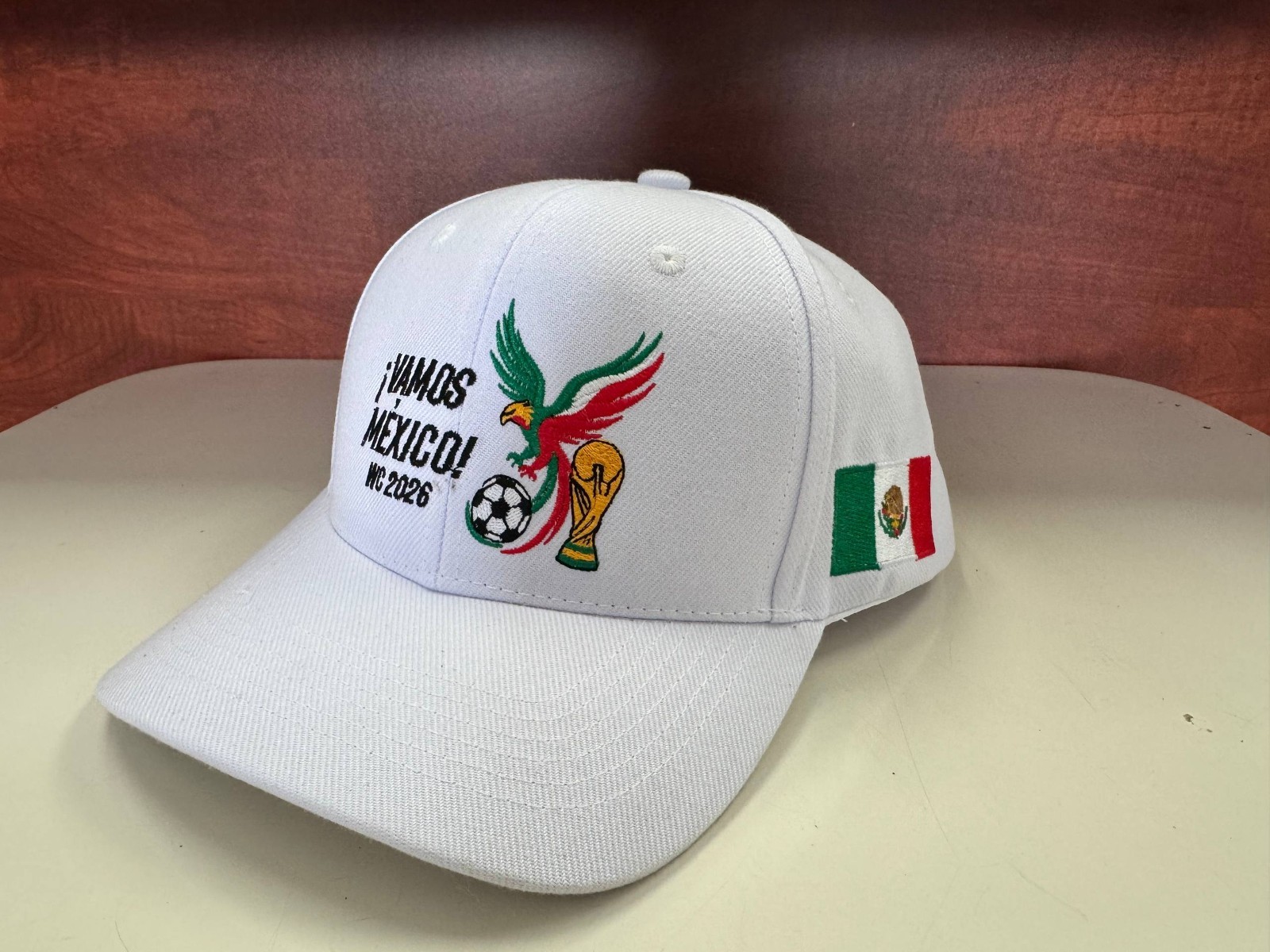 FIFA World Cup 2026 MEX USA CAN Black White Red Premium Embroidered Event Hat