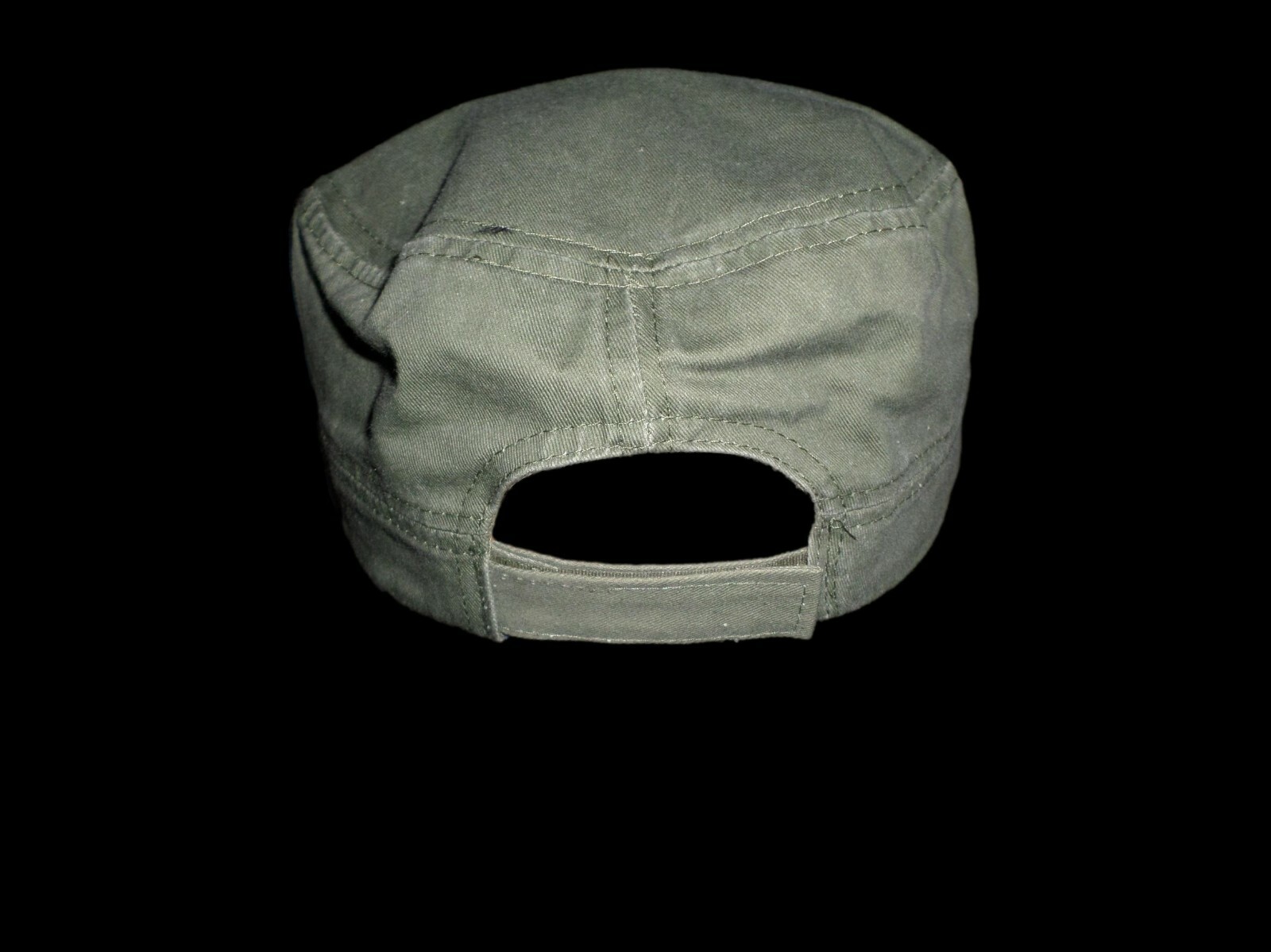 U.S MILITARY VIETNAM VETERAN HAT FLAT TOP OD GREEN BALL CAP VIETNAM RIBBONS