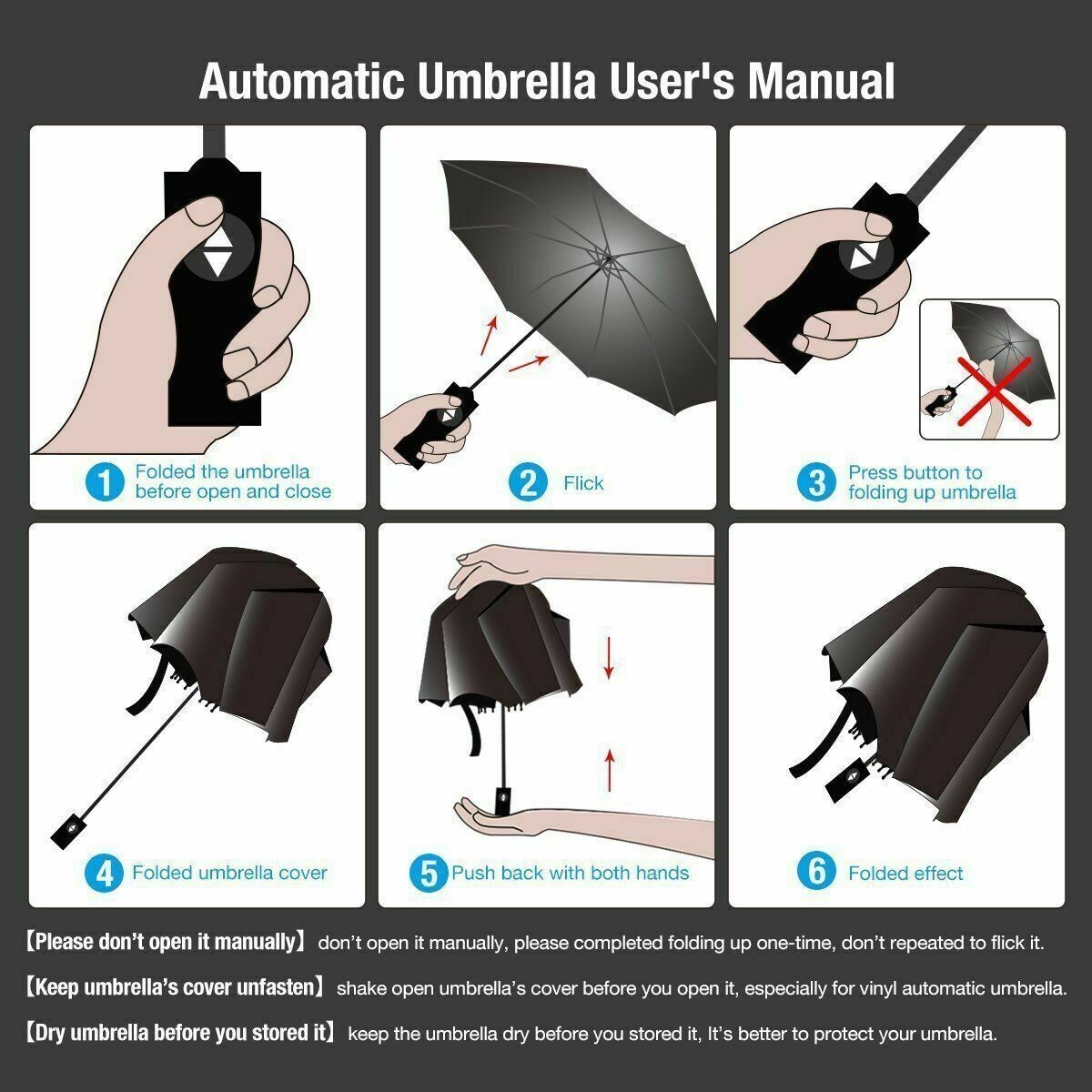 Windproof Travel Umbrellas for Rain – Easy Auto Open Close, Durable & Compact Um