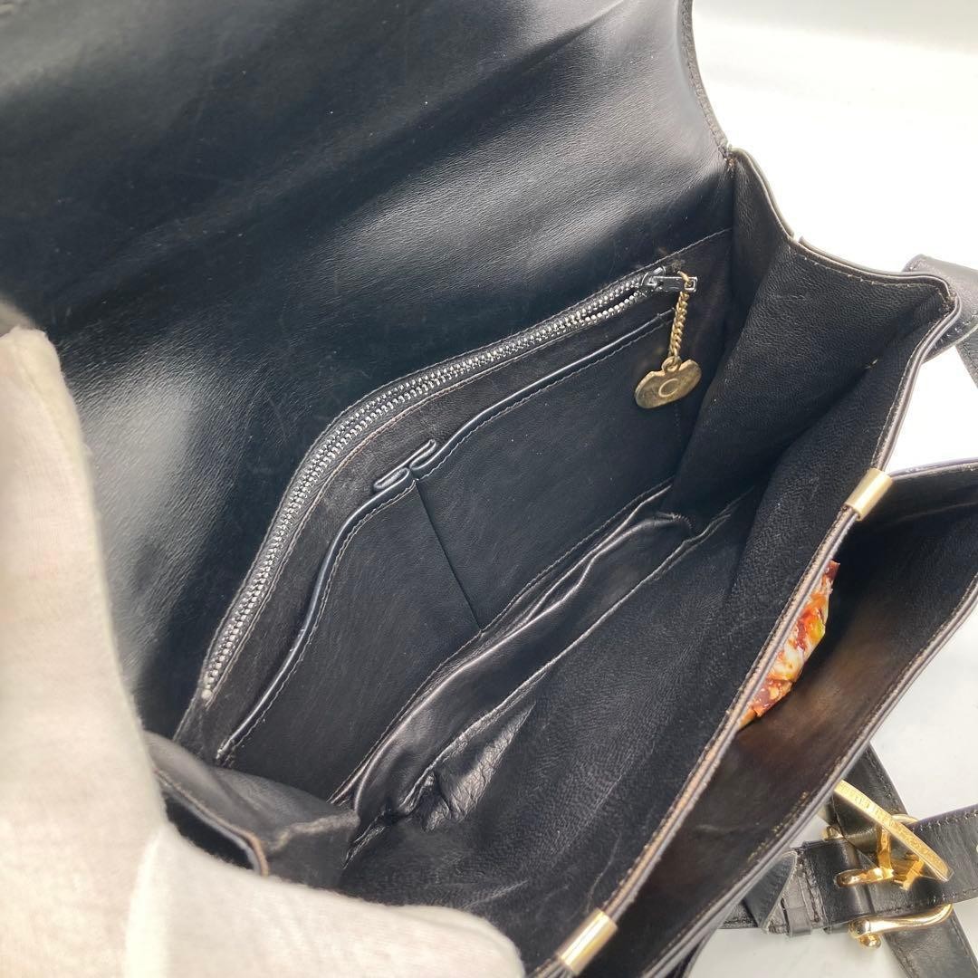 Celine Vintage Shoulder Bag Brown Excellent Condition Japan 0611851