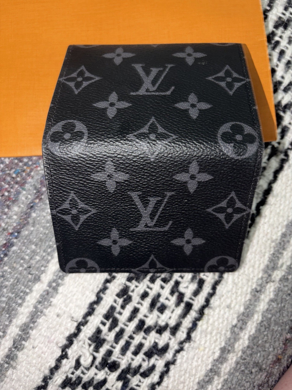 Authentic Louis Vuitton Envelope Business Card Holder Monogram Leather