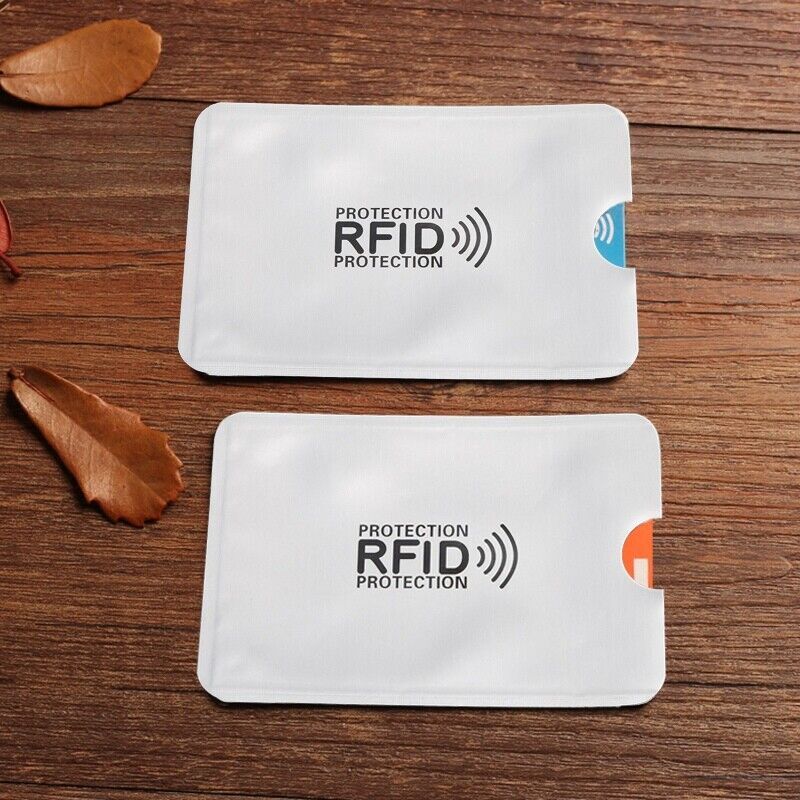 30RFID Blocking Sleeve Credit Card Protector Anti Theft Safety Shield Case Cover
