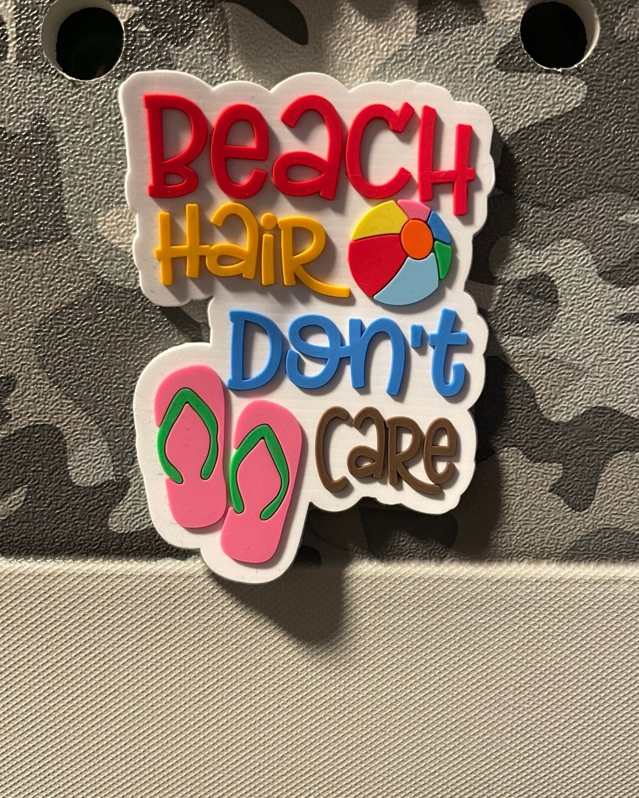 Beach Hair Don’t Care Bogg Bit Charm For Bogg Bag