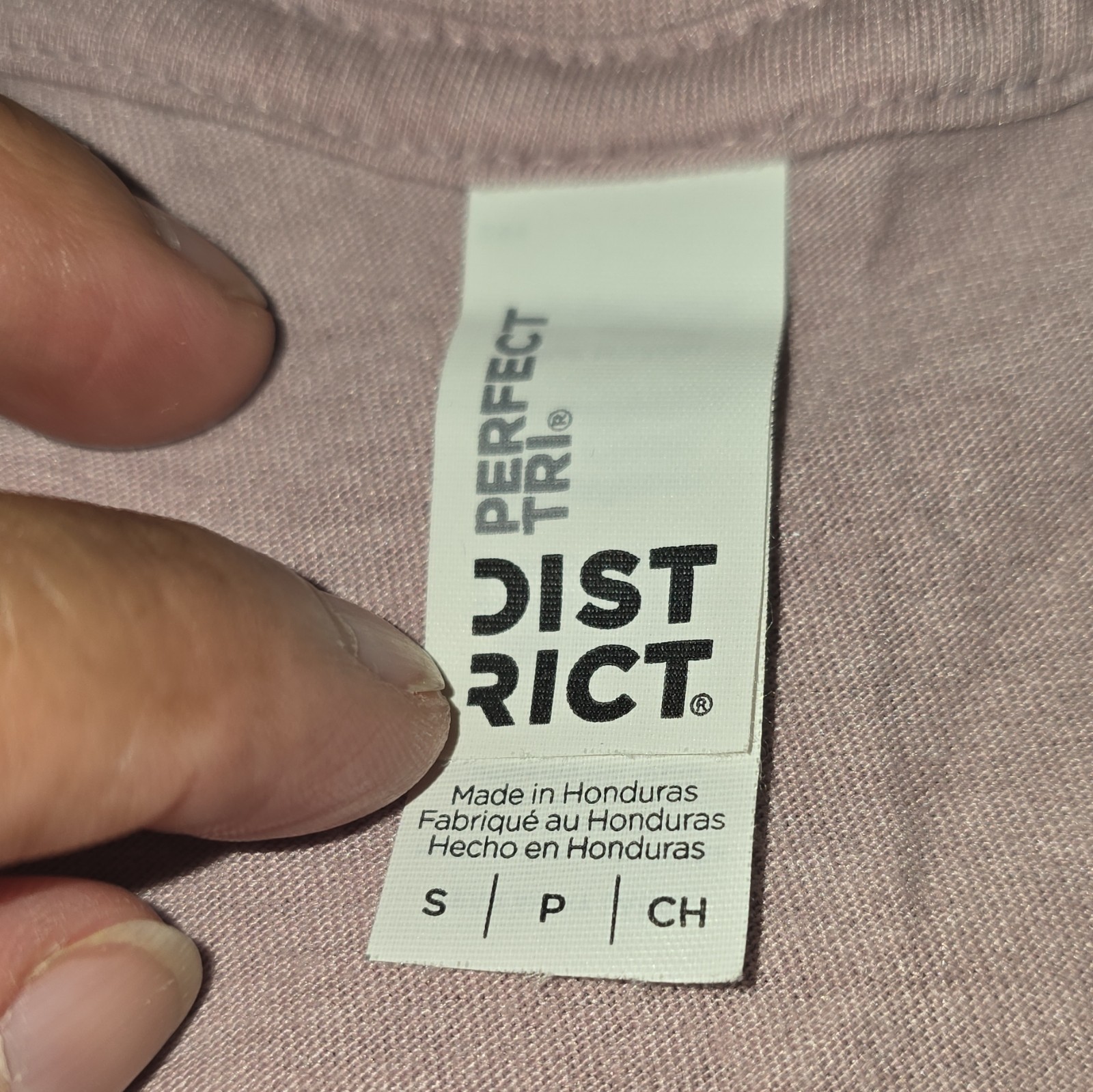 District Pink Graphic Print Scoop Neck Sleeveless Tank Top Womens S