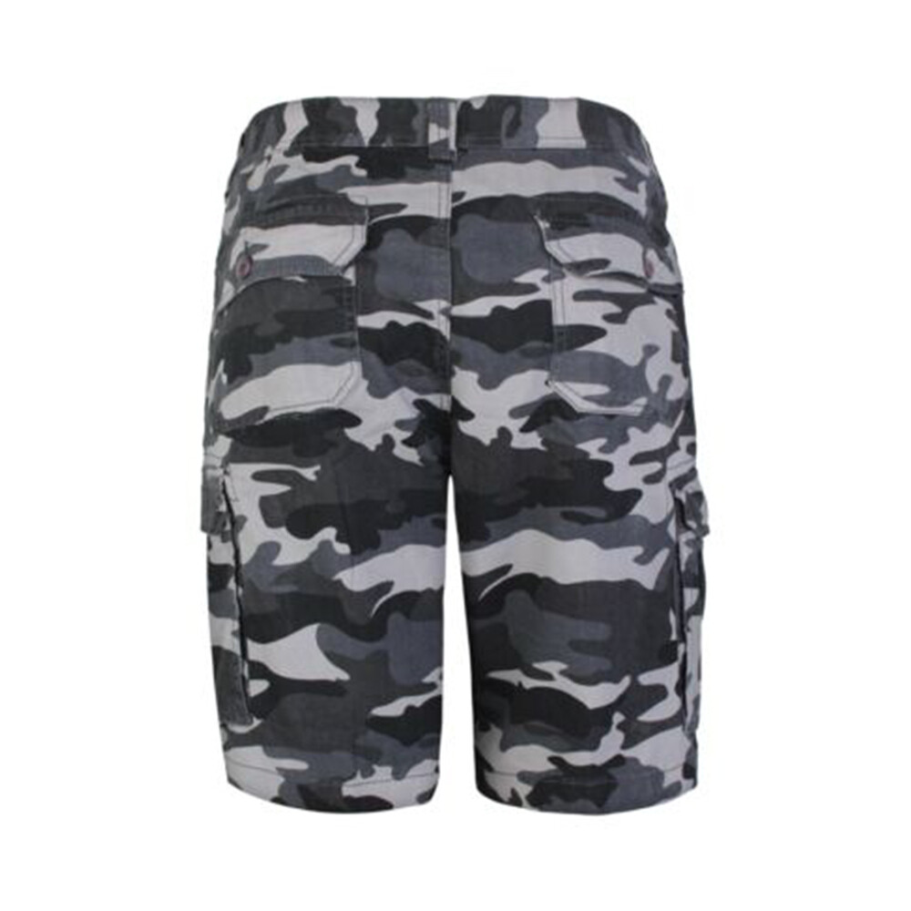 Mens Army Casual Cargo Combat Shorts Cotton Work Chino Camo Half Pant