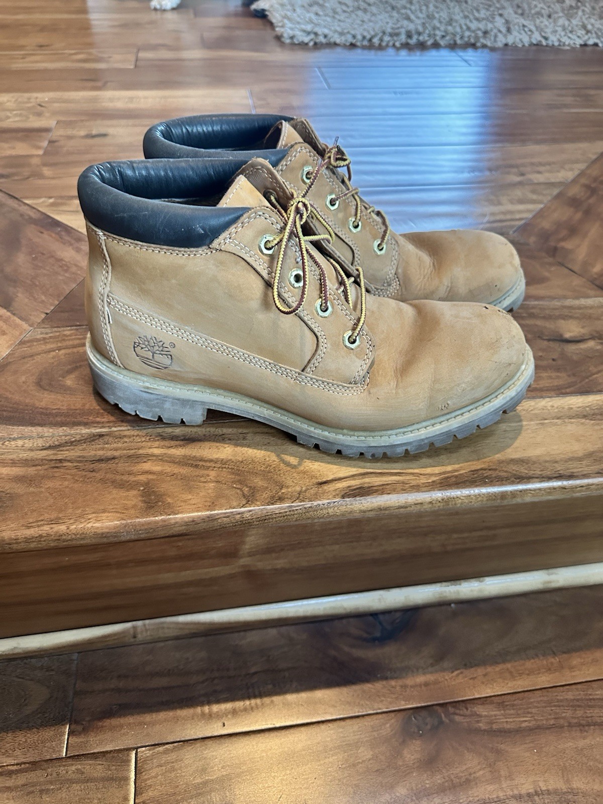 Timberland Men’s Premium Waterproof Chukka Boots in classic “Wheat” Nubuck color