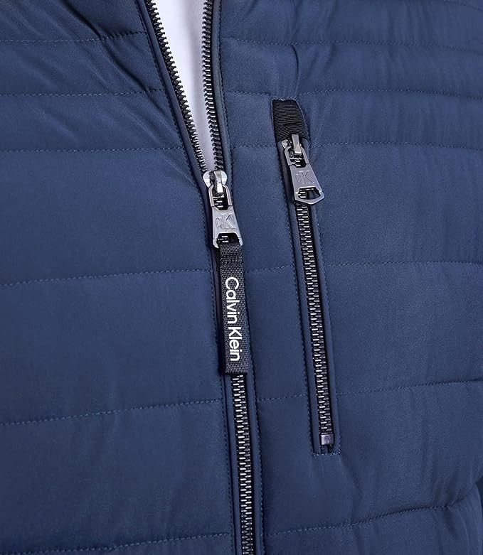 Calvin Klein Men’s Full Zip Down Puffer Coat Navy Size Large New with Tags!