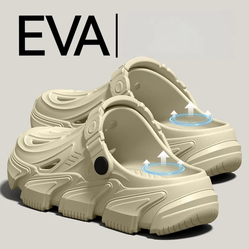 Men’s EVA Clogs Mecha Style Thick Sole Soft Indoor Outdoor Casual Beach Sandals
