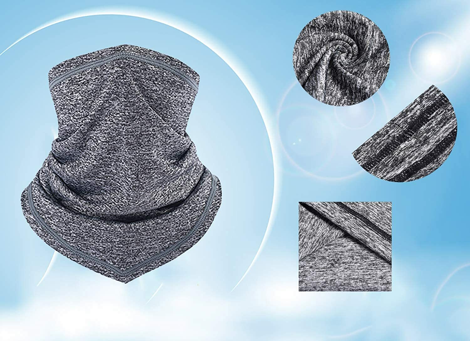 Cooling Neck Gaiter Face Cover Windproof UV Protection Mask Scarf for Men Women