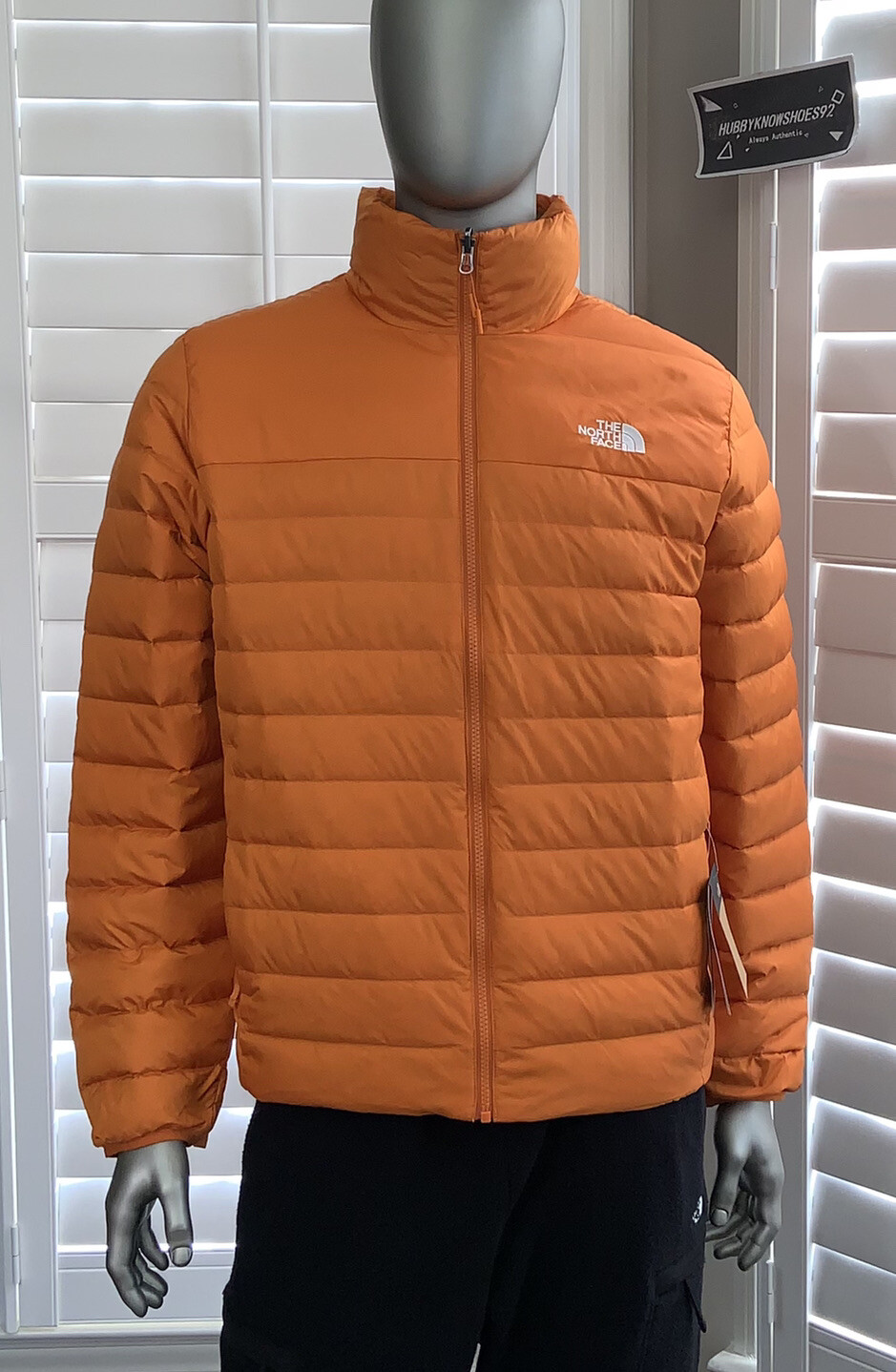 The North Face Mens Minoqua Insulated 550-Down FZ Puffer Jacket DSRT Orange NWT