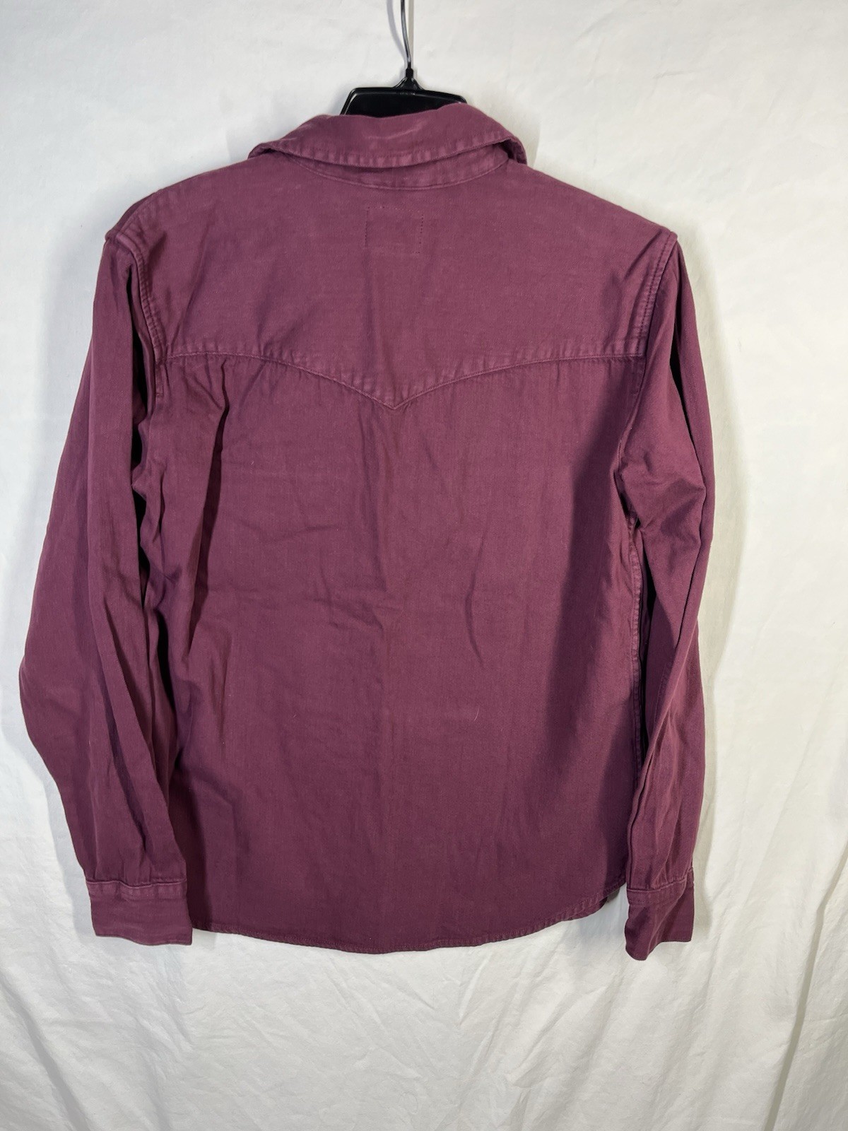 Levi Strauss Shirt Womens Medium Red Western Pearl Snap Long Sleeve Top NWT