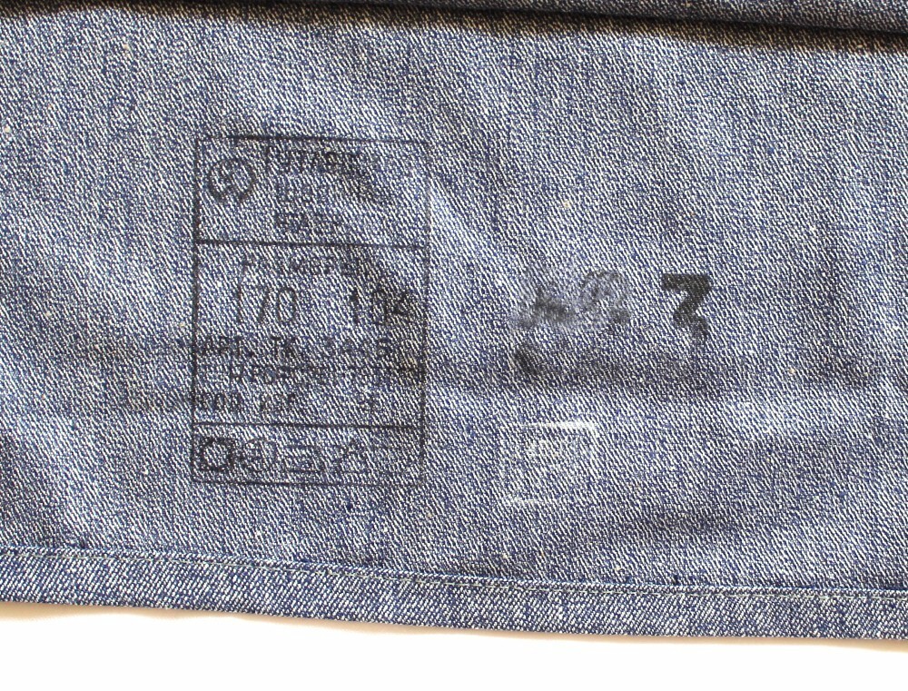 Vintage 1980 Soviet USSR Authentic Gray Navy Sailor Working Uniform 100% Cotton