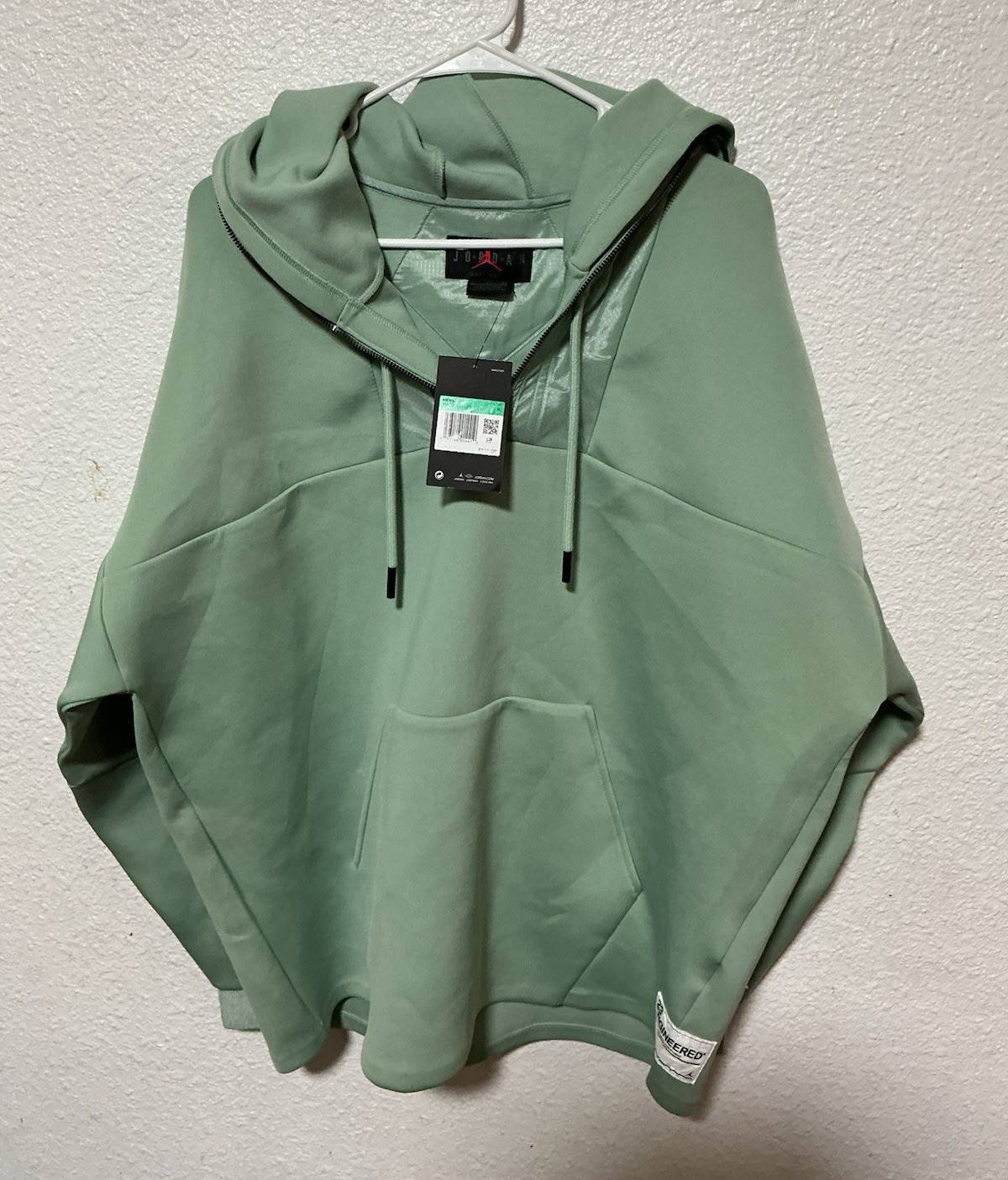 Jordan Men’s XL Green Fleece Pullover Hoodie w/ Pockets Jumpman Logo AT7879-333
