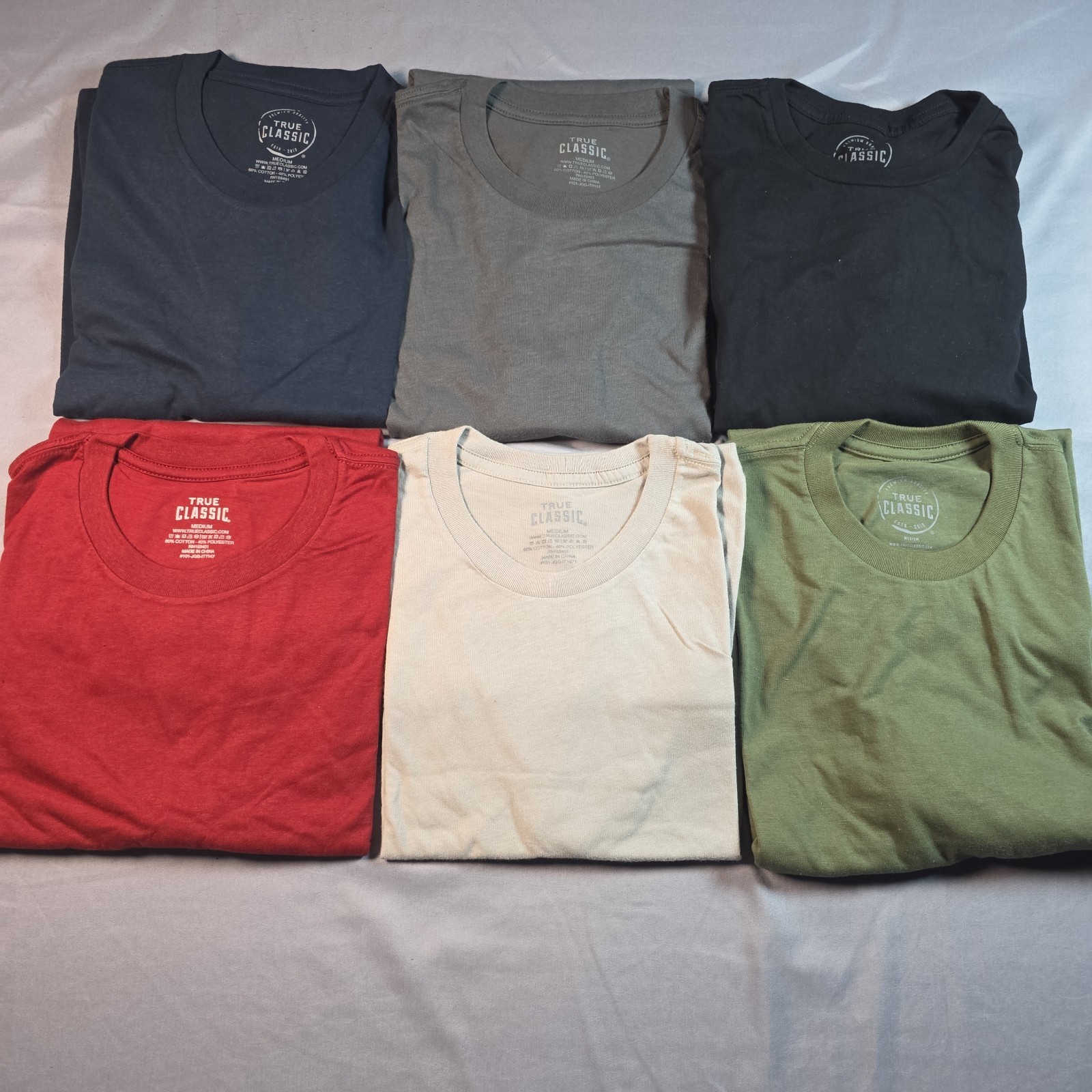 True Classic Crew Neck 6 pack variety medium