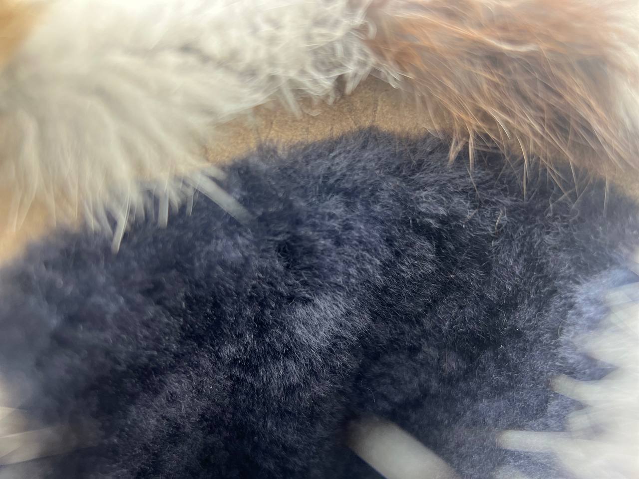 Rabbit winter fur boots for women, Patchwork genuine cozy fur snow boots