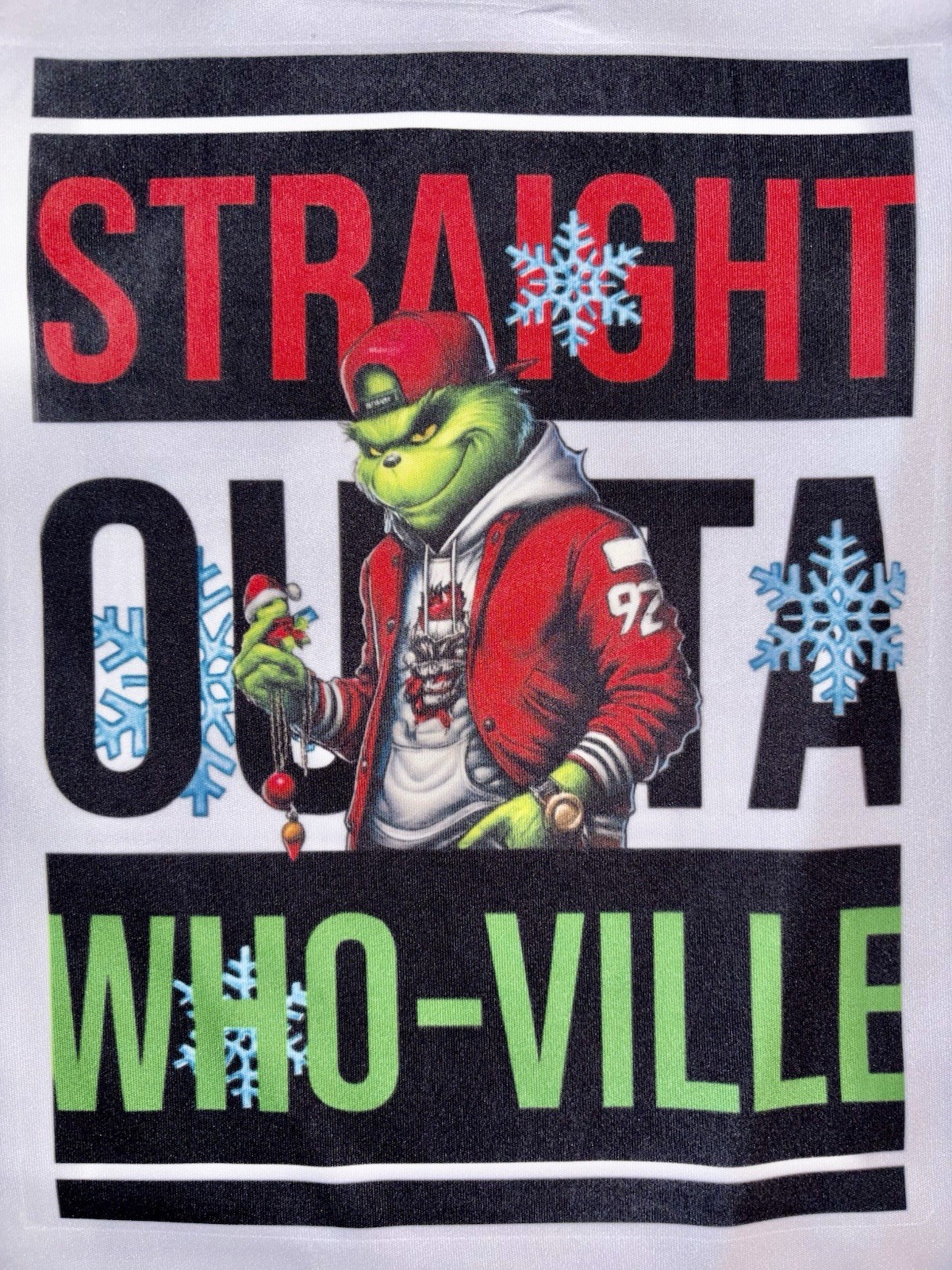 A4 youth Med Grinch Dr. Seuss Whoville Graphic T-Shirt White Short Sleeve